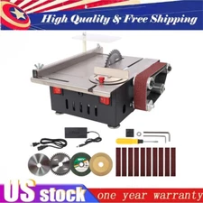 Multi-Functional Mini Table Saw Speed&Angle Adjustable 0-90° Cutting Depth 30mm