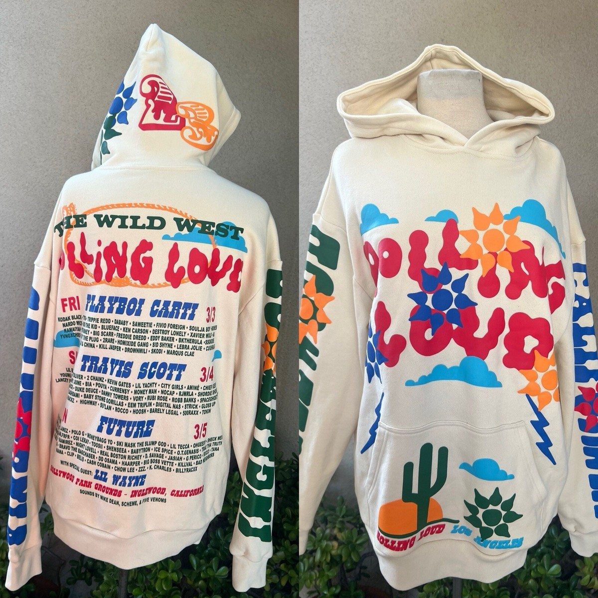 Concert Festival Sweatshirt Hoodie The Wild West Rolling Loud