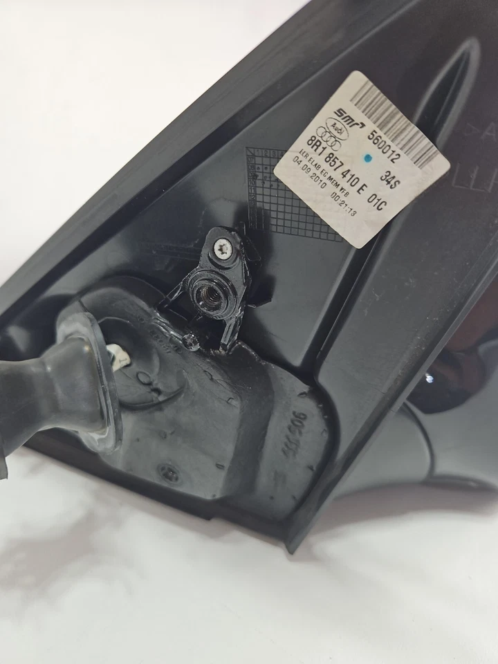 ✅ ESPEJO RETROVISOR PUERTA LADO PASAJERO DERECHO AUDI Q5 2009-2014 NEGRO OEM 087 Foto 4 de 4