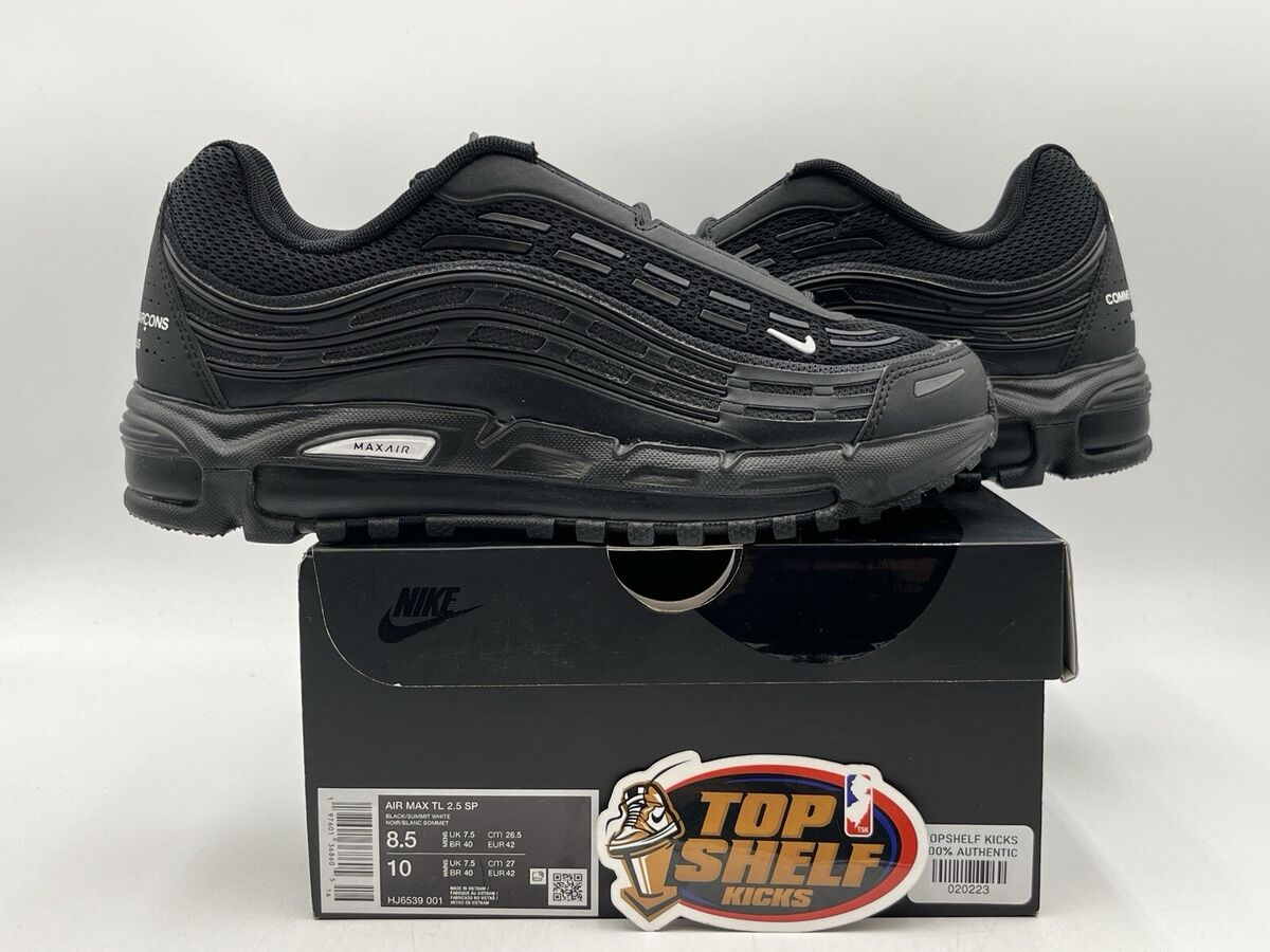 New Nike Air Max TL 2.5 CDG Homme Plus Black 2024 Size 8.5 New Nike Air Max TL 2.5 CDG Homme Plus Black 2024 Size 8.5
