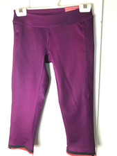 Reebok Women's Capri XS Leggin's Purple New Fitness Gym Activewear