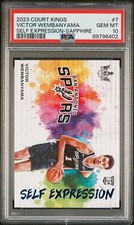 2023 Victor Wembanyama RC Court Kings Self Expressions 22/25 Sapphire PSA 10 #7