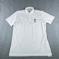 Holderness And Bourne Polo Shirt Mens XL White Tailored Fit Plant Food Logo
