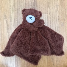 Carters Just One You Brown Bear Baby Security Blanket Lovey 68344 Ribbed Plush