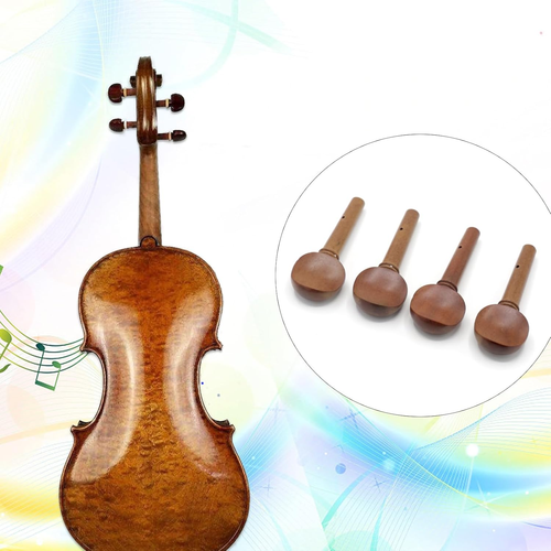 4Pcs Violin Fiddle Tuning Peg Set, Jujube Wood, Replacement Wooden Tuning Pegs f - Picture 6 of 12