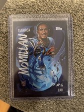 Topps Tetairoa McMillan Rookie UV-5 Carolina Panthers NFL Football Card 2025
