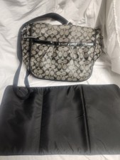 COACH Signature Baby/Diaper Bag With Changing Pad EUC Black/gray