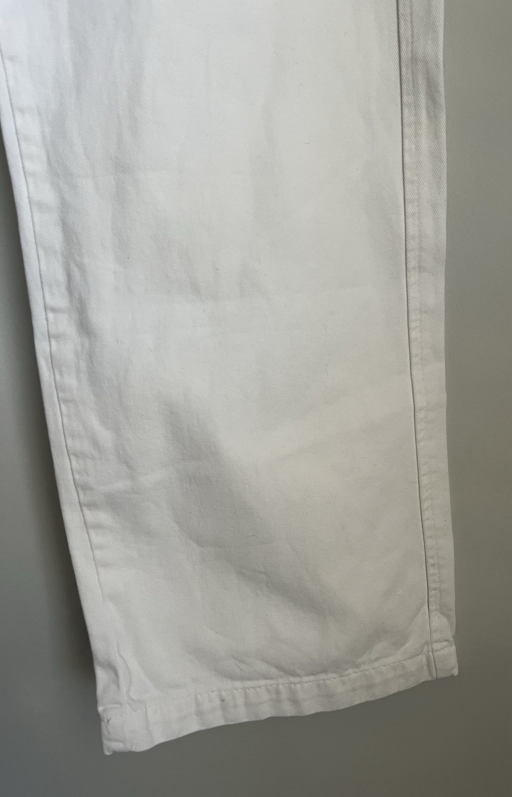 Zara Women’s White High Rise Cargo Pockets Wide Leg Casual Utility Pants Sz. 0 thumbnail 4