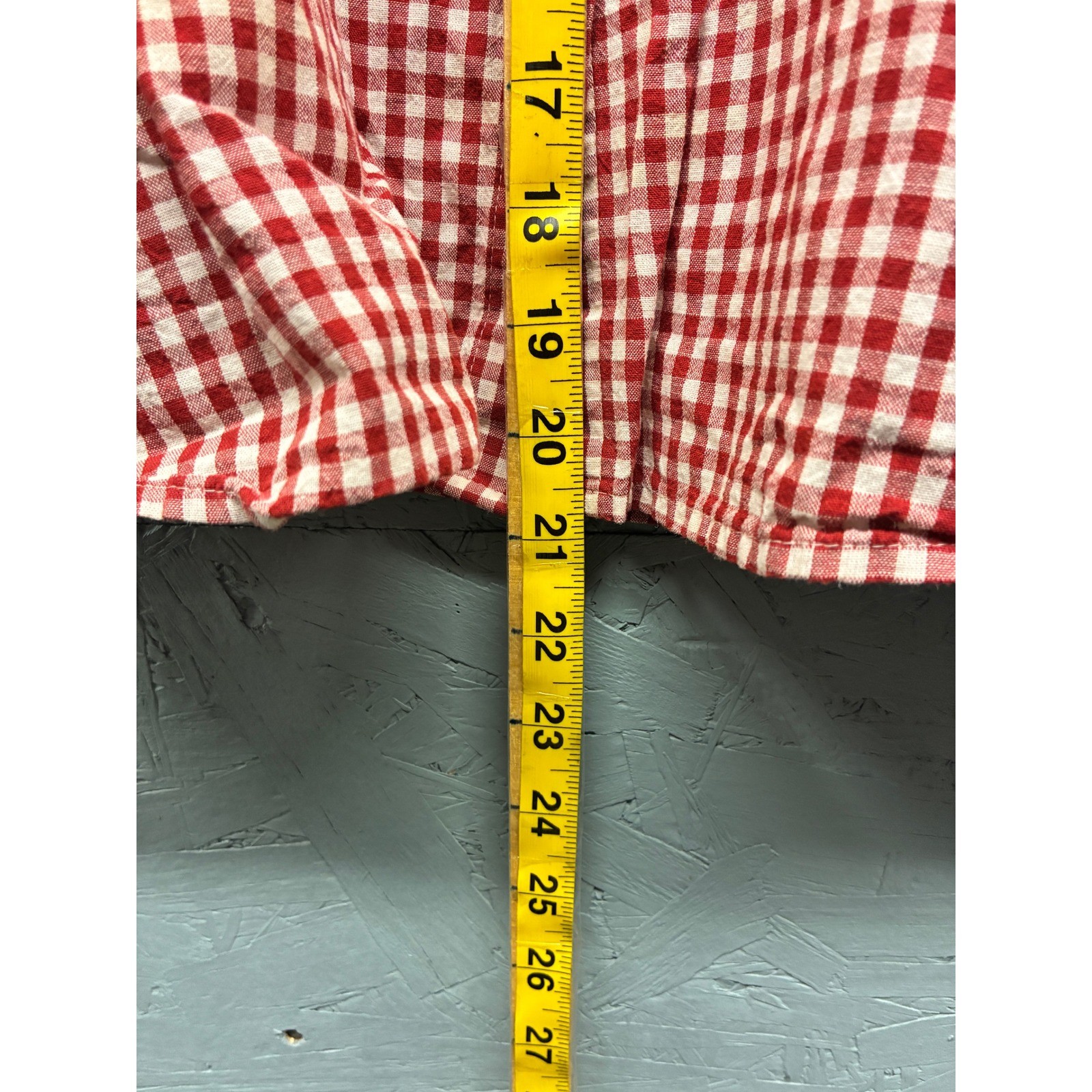 Madewell Gingham Button Down Top Ruffle Cuff Wome… - image 8