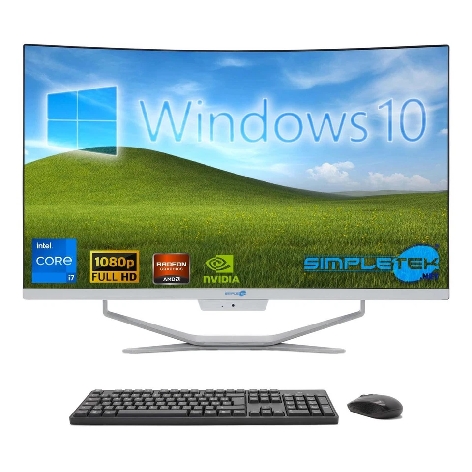 All In One 27" Fhd Curved I7 6Th Gen Ram 8 Gb Ssd 120 Gb Win 10 Desktop Computer - Image 2 of 4