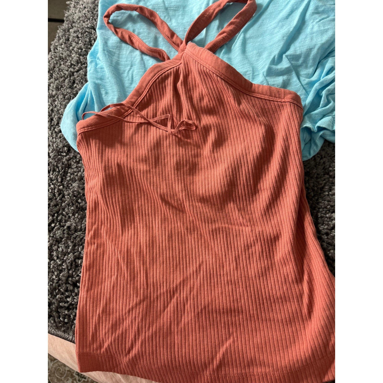 Old Navy  Basic Tops 5 Bundle Blue Green Terracot… - image 6