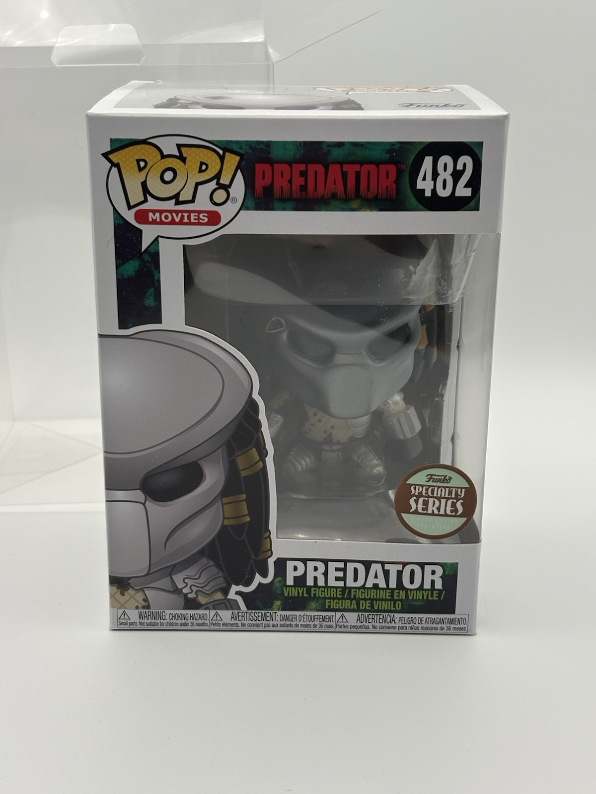 Funko Pop Predator #482 Specialty Series Vaulted Figure with Pop Protector