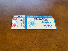 1978 Dayton Flyers Ashland Eagles Basketball Ticket Jim Paxson Jack Zimmerman