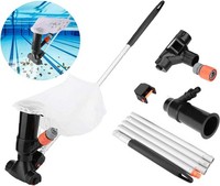 Poolsauger Manuell Poolreiniger Set Mit 1,5M Teleskopstange Schwarz FüR Teich