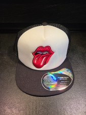 NEW The Rolling Stones Snapback Trucker Hat Cap Foam Padded Embroidered Logo