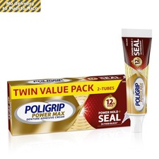 Power Hold + Seal Denture Adhesive Cream, Fla...