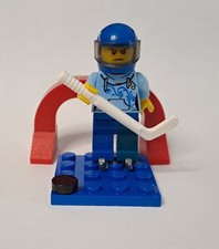 Lego City Minifiguren Eishockeyspieler mit Zubehör - neuwertig