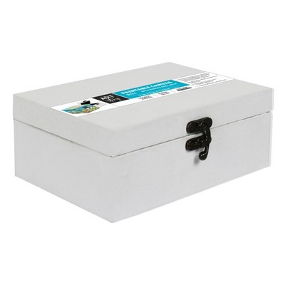 Little Birdie Customizable Canvas & MDF Box With Latch 1/Pkg-7X5X2.75
