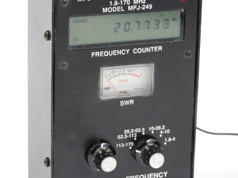 Analizador de antena MFJ-249 radioaficionado HF VHF SWR (funciona, viene con fuente de alimentación) Foto 3 de 4