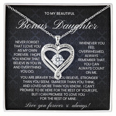 Bonus Daughter Love You Always, Birthday Gift for Stepdaughter