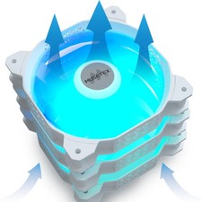 PC Fans, 120MM PWM ARGB Reversed-Blade Computer Case Fans, Adjustable Speed, ...