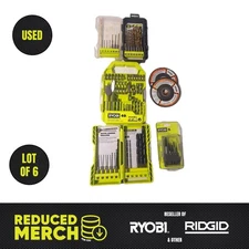 Lot of 6-Ryobi Bit Sets And Accessory Kits #32