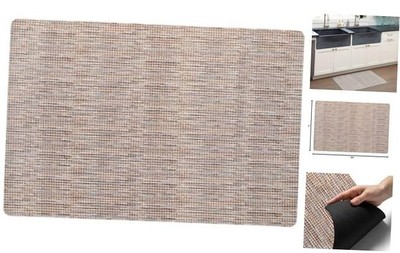  Smooth Step Houndstooth Low Profile Utility Kitchen Mat, Machine Washable, 