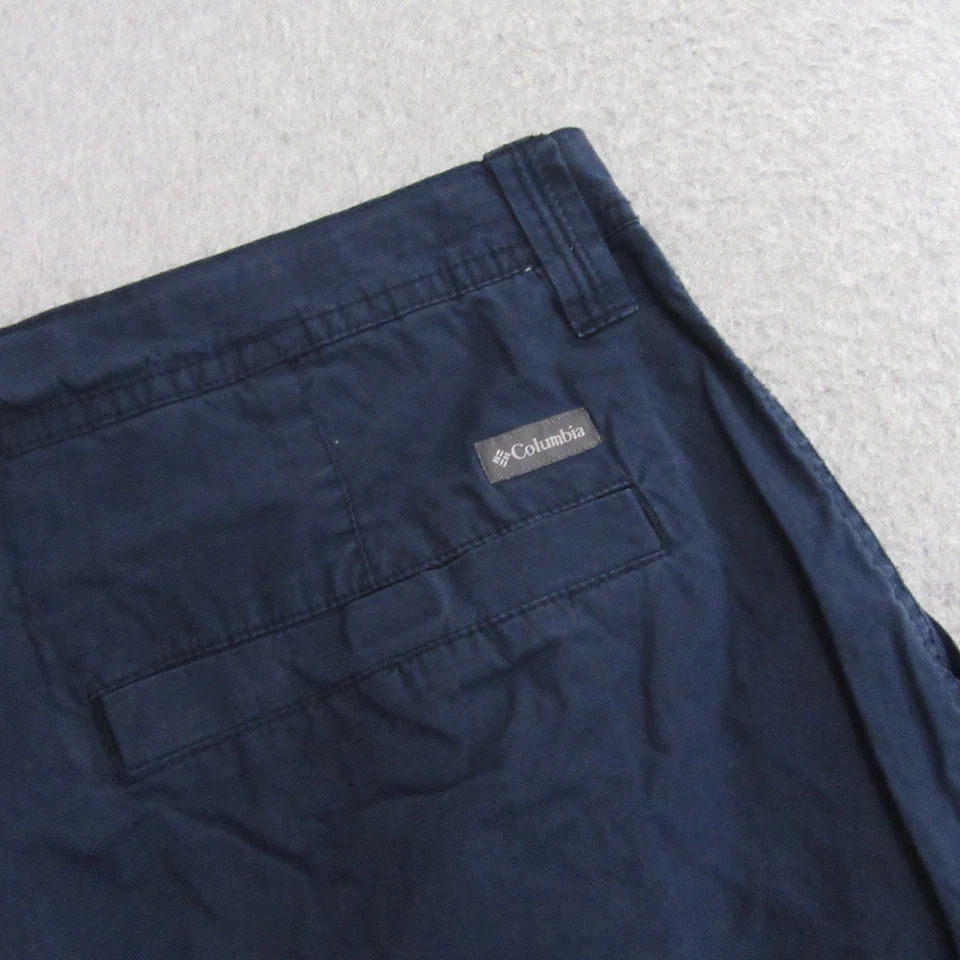 Shorts chino masculino Columbia 32 x 10 azul golfe esportes desempenho bolso - Imagem 3 de 4