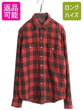 Polo Country Ralph Lauren Block Check Western Shirt L / Reprint 2 Layer Men Vint