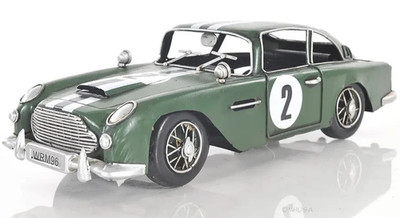 1963 Aston Martin DB5 James Bond's Metal Toy Car Scale Model 13.5'' Auto Decor