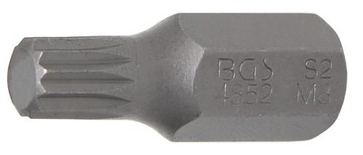 BGS 4852 Bit | Länge 30 mm | Antrieb Außensechskant 10 mm (3/8'') | Innenvielzahn