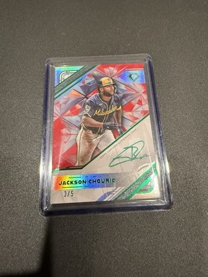 2025 Topps Diamond Icons Jackson Churio White Polychromatic Ink Auto /5 Brewers