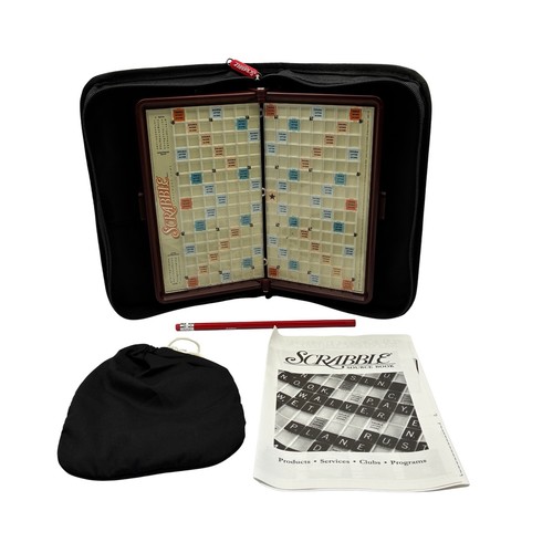 Scrabble Folio Edition Travel Game Hasbro 2001 Zipper Case New - Open Box *READ* - Picture 2 of 8