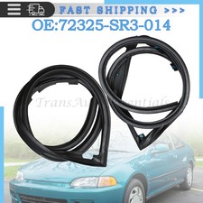 New For Honda 2dr 3dr Civic Eg6 Eg4 92-95 Front Door Sub Seal Rubber Lh Rh Set New For Honda 2dr 3dr Civic Eg6 Eg4 92-95 Front Door Sub Seal Rubber Lh Rh Set