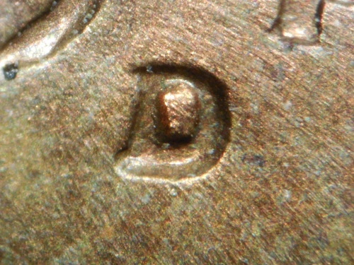 HIGH GRADE MINT ERROR 1947-D  LINCOLN WHEAT CENT RPM#9  AU/RB