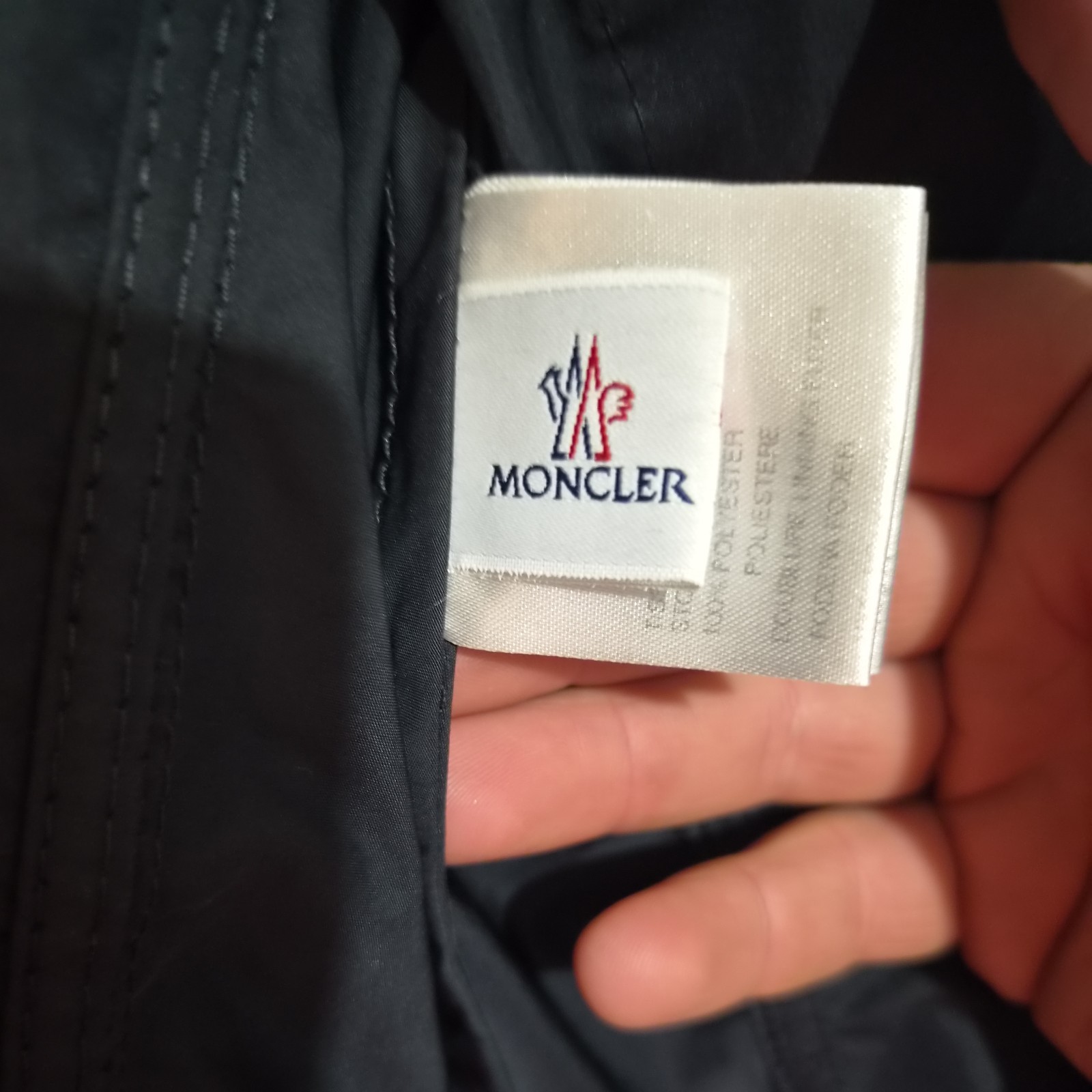 Moncler Ermite Utility Parka jacket hooded vintage jacket navy blue mens size5 image 3