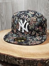 Cappello berretto New York Yankees arazzo floreale New Era 59Fifty aderente taglia 7 1/4 MLB