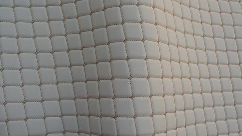 Quilted Vinyl Grain Faux Leather Upholstery Fabric Diamond | 2"x2" -4mm Foam 55" - Picture 197 of 199
