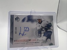 2024-25 UD SP Authentic Future Watch Horizontal Jonathan Lekkerimaki RC Auto