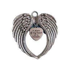 Angel Wings A Piece of My Heart Is in Heaven Christmas Memorial Ornament