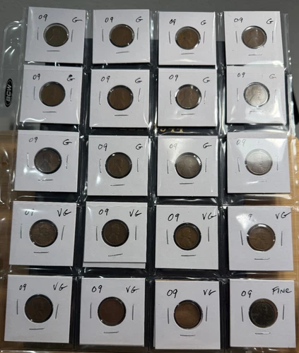 29 1909-P LINCOLN CENTS - GOOD to CHOICE BU!!!