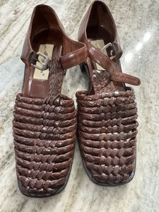 Mezlan Brown Men Sandel Leather Size 6.5