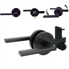 Gate Latch for Wooden Fence Double Side Gate Latch Heavy Duty Swinging Door L
