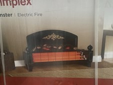 Image of Dimplex Yeominster YEO20E Electric Fire Heater Black, Brand New Retro Style