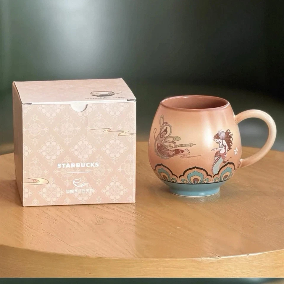 Starbucks 2025 China Dunhuang Siren Mermaid 13oz Mug - Image 3 of 4