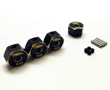 Treal SCX10 II Brass Hex Adaptor 4pcs Wheel Hub for AX90046/AX90047 (12mm*8mm)