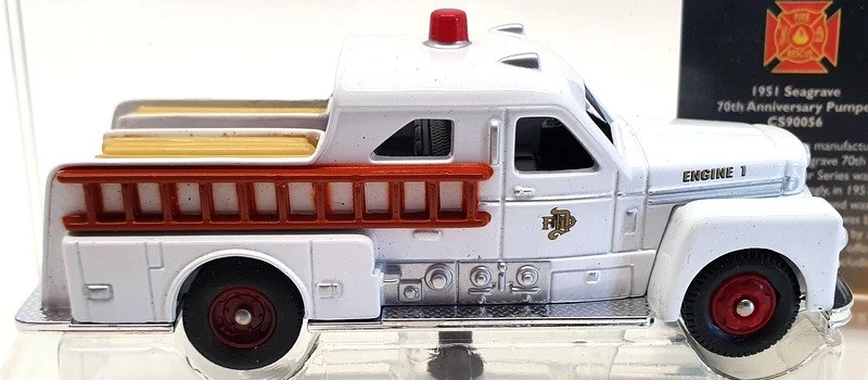 Corgi 10cm Long Fire Truck CS90056 - Seagrave 70th Anniversary Denver Co - White - Image 2 of 4
