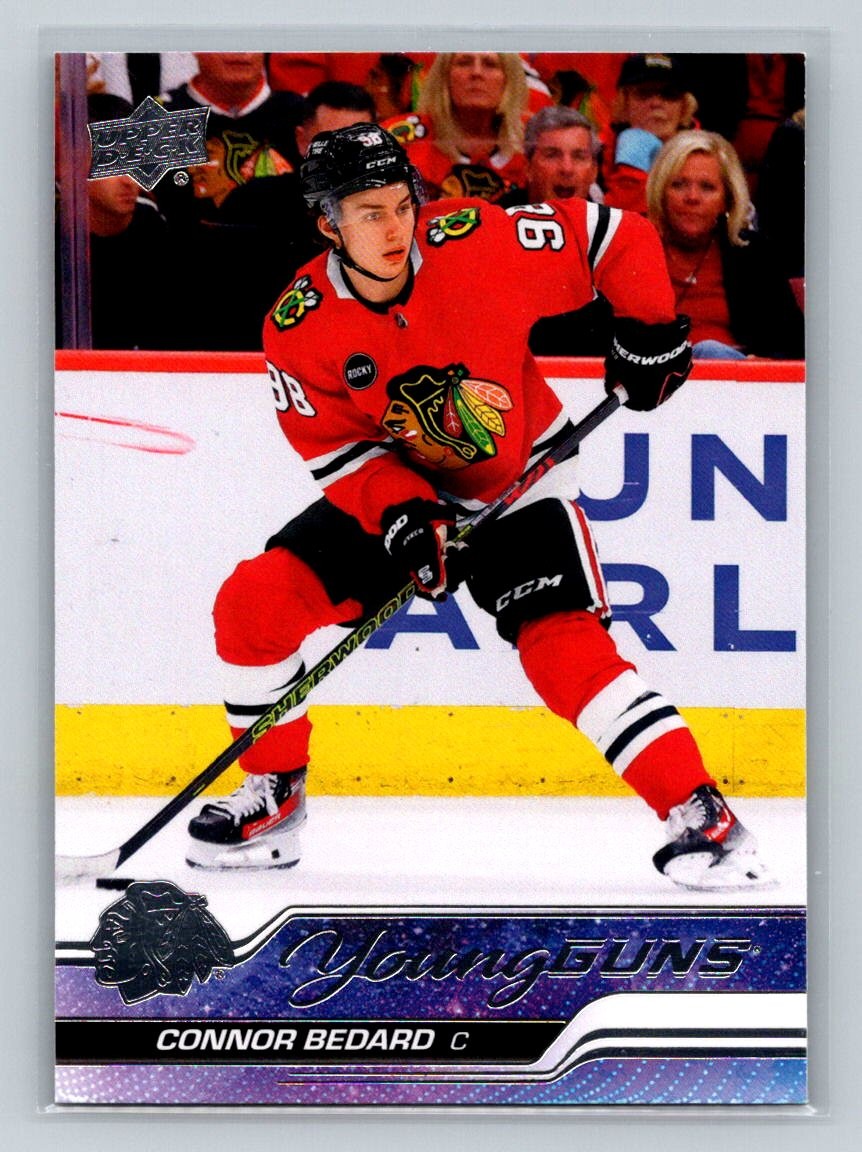 2023-24 Upper Deck #451 Connor Bedard - Young Guns - Chicago Blackhawks