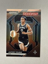 2024 Panini Prizm WNBA Monopoly Brown Prizm Jackie Young RC /249 Aces #WNBA15