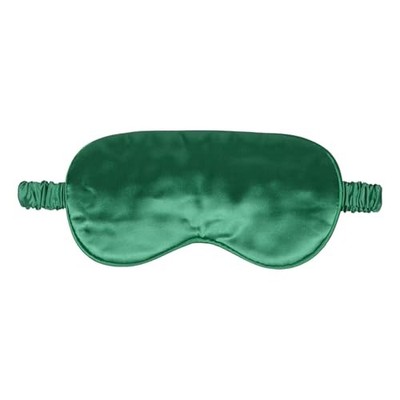 1 Pack Silk Sleep Mask, Soft Silk Eye Blindfold with 1 Count (Pack of 1) Green